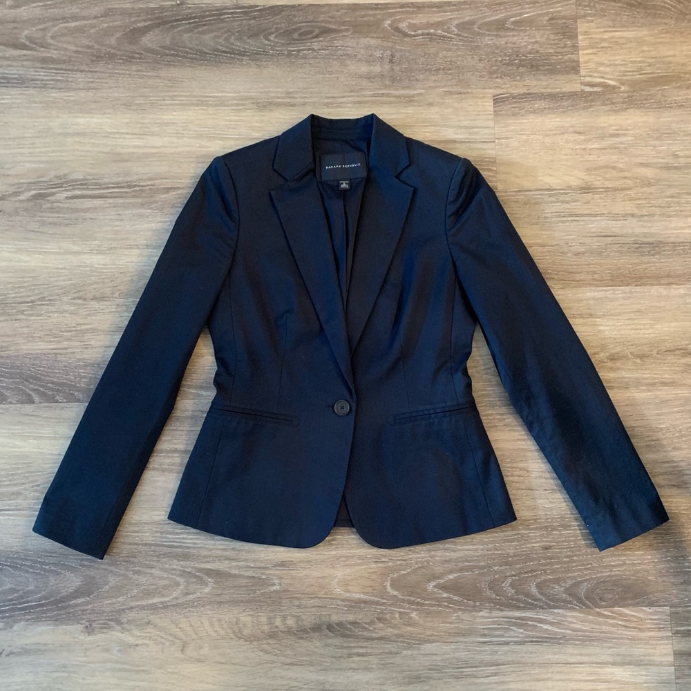 Banana Republic Blue 0 Blazer